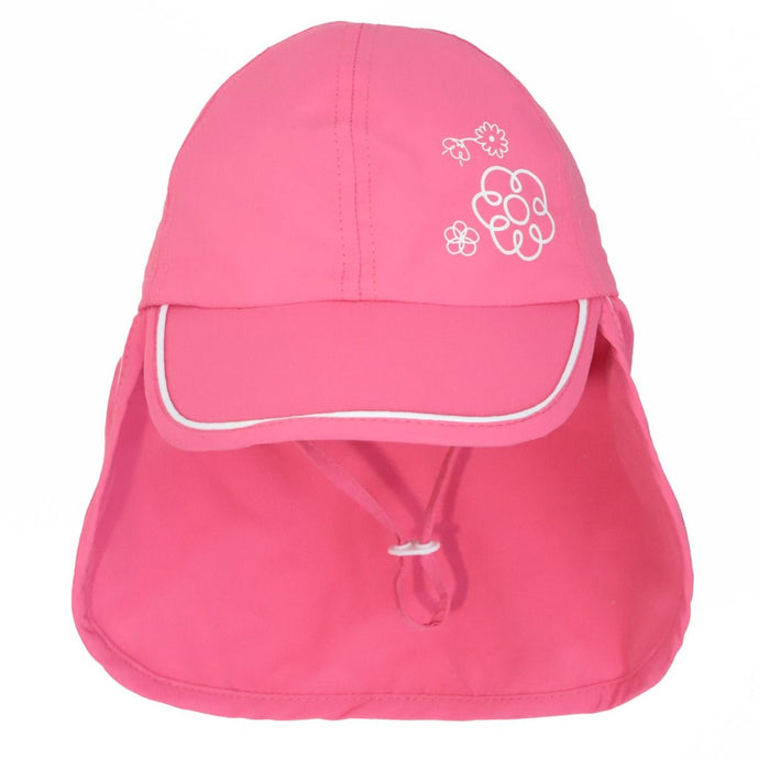 Calikids Pink Beach Hat with Flap