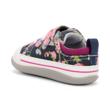 Load image into Gallery viewer, See Kai Run | Navy Floral Stevie II First Walker Shoes