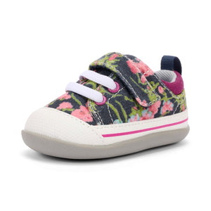 See Kai Run | Navy Floral Stevie II First Walker Shoes