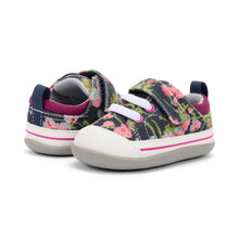 Load image into Gallery viewer, See Kai Run | Navy Floral Stevie II First Walker Shoes