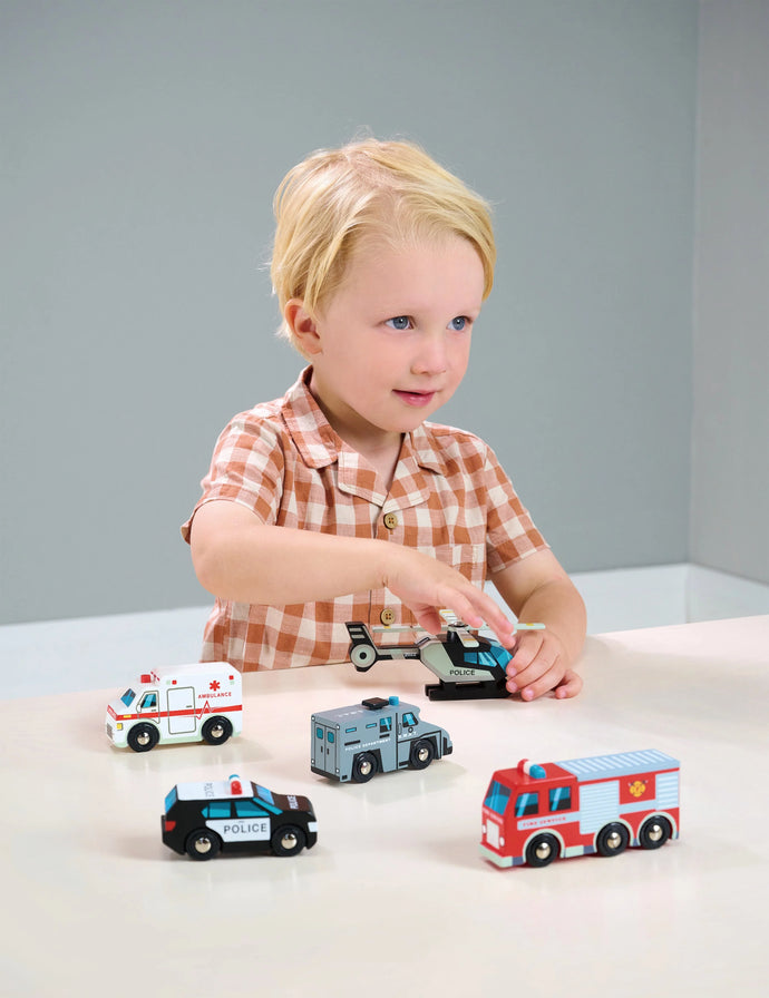 Tender Leaf Toys | Emergency Vehicles Set