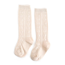 Load image into Gallery viewer, Little Stocking Co | Cable Knit Knee High Socks