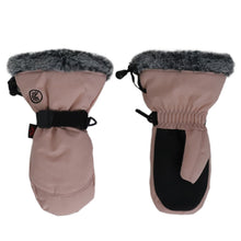 Load image into Gallery viewer, Calikids Waterproof Faux Fur Cuffed Mittens