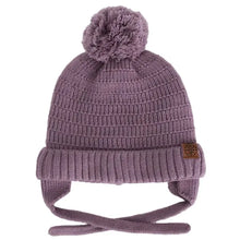 Load image into Gallery viewer, Calikids | Knit Pom Hat with Chin Cord