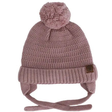 Load image into Gallery viewer, Calikids | Knit Pom Hat with Chin Cord