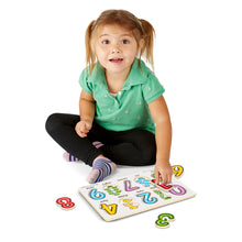 Load image into Gallery viewer, Melissa &amp; Doug See-Inside Numbers Peg Puzzle