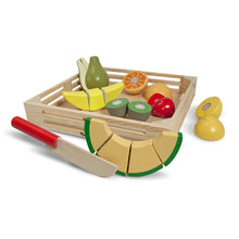 Load image into Gallery viewer, Melissa &amp; Doug Wooden Cutting Fruit Set