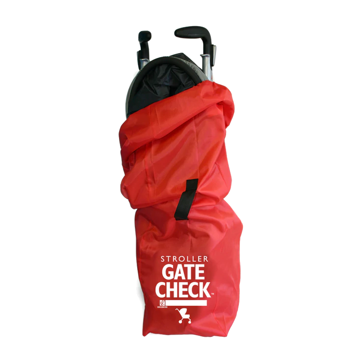 Umbrella stroller gate check top bag