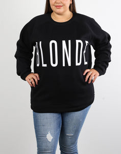 Brunette the Label | "BLONDE" Big Sister Crew Neck Sweatshirt