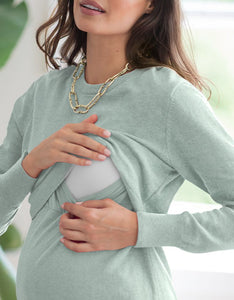 Seraphine | Elyn Pure Cotton Maternity to Nursing Sweatshirt