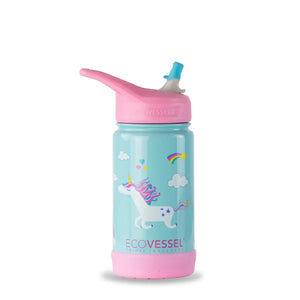 EcoVessel "THE FROST" Insulated Stainless Steel Kids Water Bottle