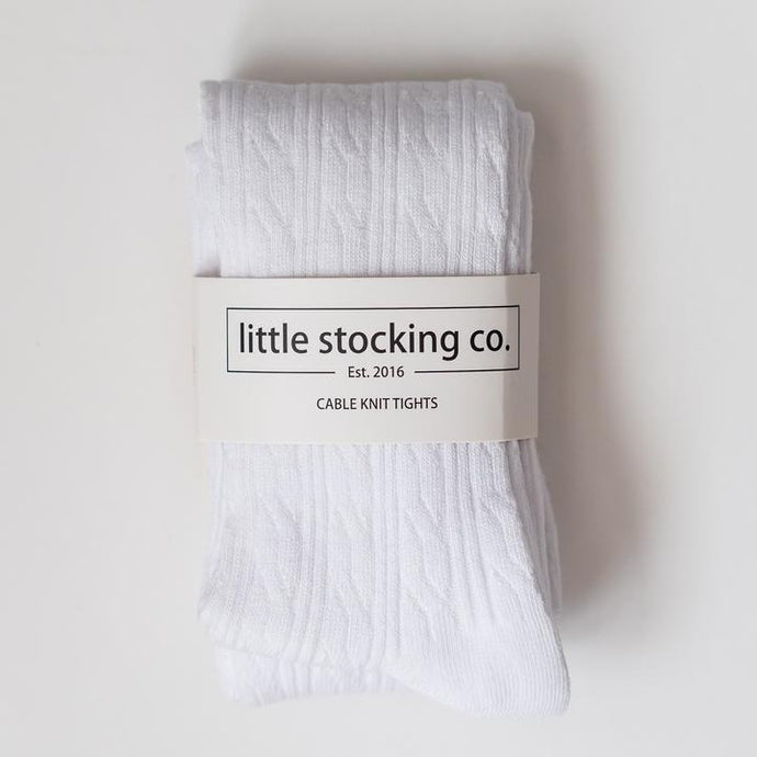 Little Stocking Co | Cable Knit Tights