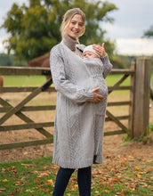 Load image into Gallery viewer, Seraphine | Fearne Maternity &amp; Babywearing Cable Knit 3 in 1 Cardigan