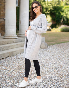 Seraphine | Cable Knit 3 in 1 Maternity & Babywearing Cardigan