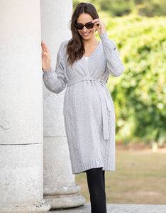 Seraphine | Fearne Maternity & Babywearing Cable Knit 3 in 1 Cardigan
