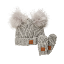 Load image into Gallery viewer, Kombi Adorable Knit Toque &amp; Mittens Infant&#39;s Set