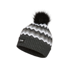 Load image into Gallery viewer, Kombi Zig Zag Junior Toque with Removable Pom Poms
