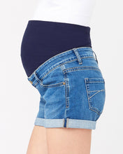 Load image into Gallery viewer, Ripe Maternity Denim Shorty Shorts