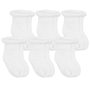 Kushies Terry Newborn Socks | 6pk