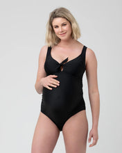 Load image into Gallery viewer, Ripe Maternity Tie Front One Piece Swimsuit