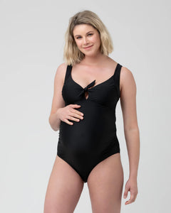 Ripe Maternity Tie Front One Piece Swimsuit