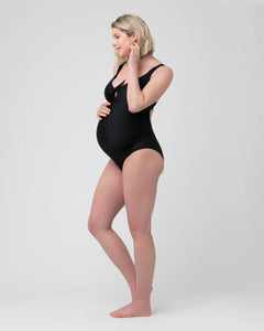 Ripe Maternity | Tie Front One Piece Swimsuit