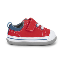 Load image into Gallery viewer, See Kai Run | Red &amp; Blue Stevie First Walker Shoes