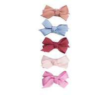 Load image into Gallery viewer, Baby Wisp Chelsea Bow Snap Clips | 5 pack