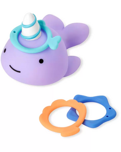 Skip Hop ZOO® Narwhal Ring Toss Bath Toy