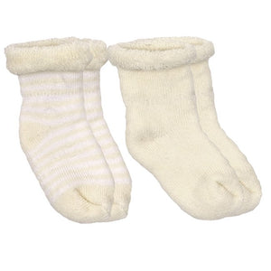 Kushies Terry Newborn Socks | 2pk