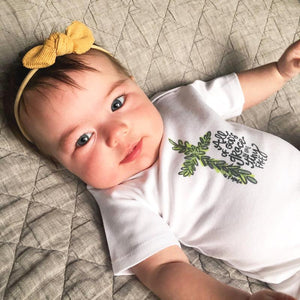 Baby Wisp Cordelia Corduroy Knot Bow Headband