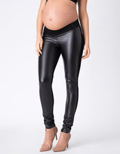 Load image into Gallery viewer, Seraphine | Cici Faux Leather Panel Maternity Leggings