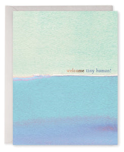 "Welcome Tiny Human" Baby Shower Card