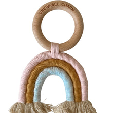 Load image into Gallery viewer, Chewable Charm | Rainbow Macrame Teether