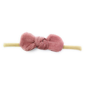 Baby Wisp Cordelia Corduroy Knot Bow Headband