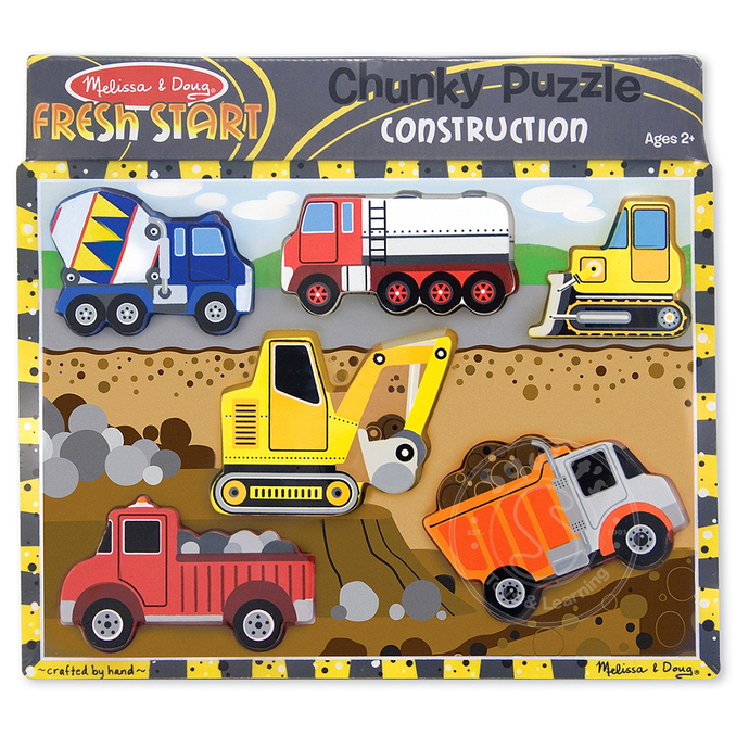 Melissa & Doug Construction Chunky Puzzle
