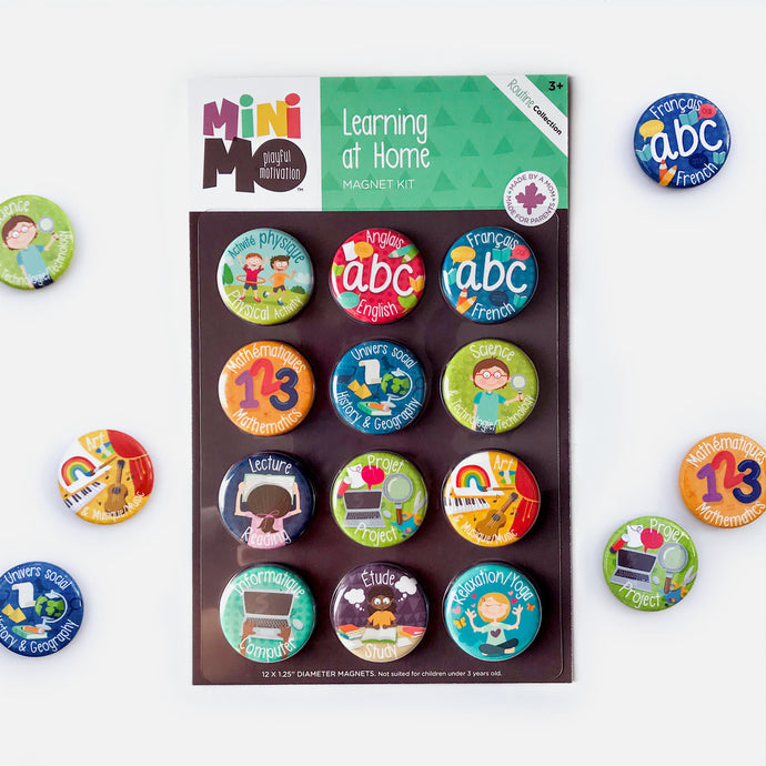 Minimo Learning at Home Magnet Set