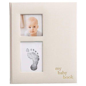 Pearhead Linen Baby Book