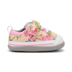 See Kai Run | Beige Floral Stevie First Walker Baby Shoes