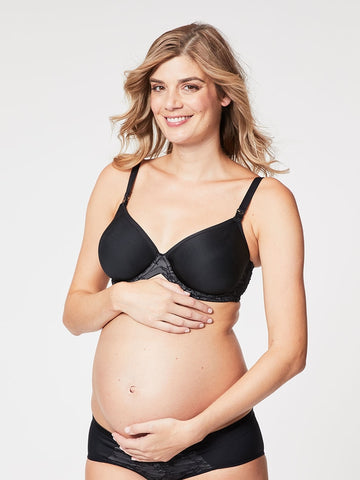 Cake Maternity | Black Waffles Moulded Nursing Bra